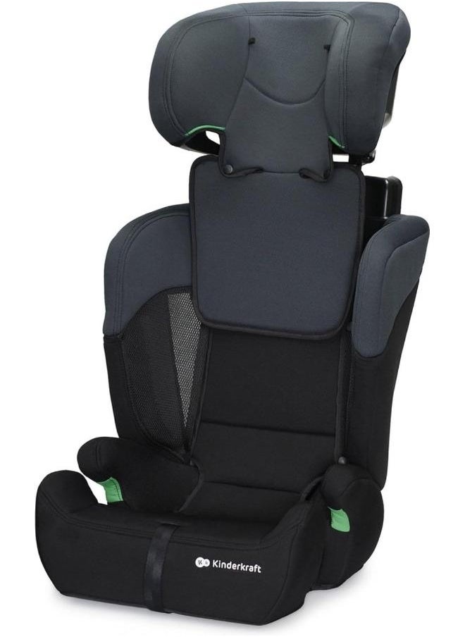 Kinderkraft - Car Seat Comfort Up, I - Size Booster Child Seat, With 5 Point Harness, Adjustable Headrest, For Toddlers , Infant, Group 1/2/3, 9 - 36 Kg, Up To 12 Years, Black - Image 1