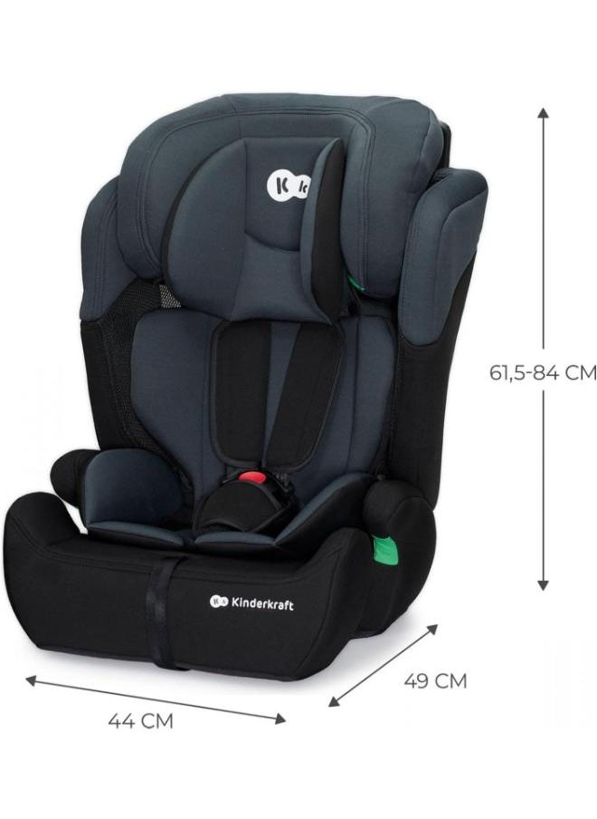 Kinderkraft - Car Seat Comfort Up, I - Size Booster Child Seat, With 5 Point Harness, Adjustable Headrest, For Toddlers , Infant, Group 1/2/3, 9 - 36 Kg, Up To 12 Years, Black - Image 1