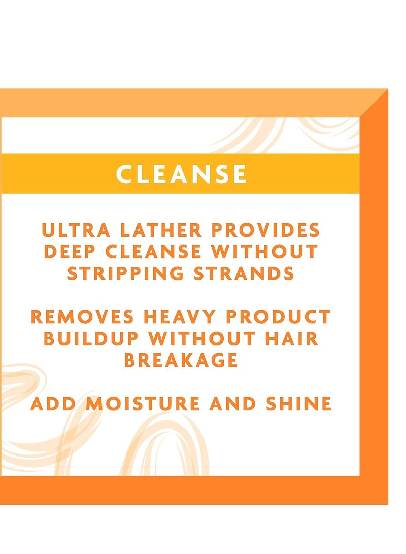 Cantu Moisturizing Cream Shampoo with Shea Butter, 13.5 fl oz - Image 5
