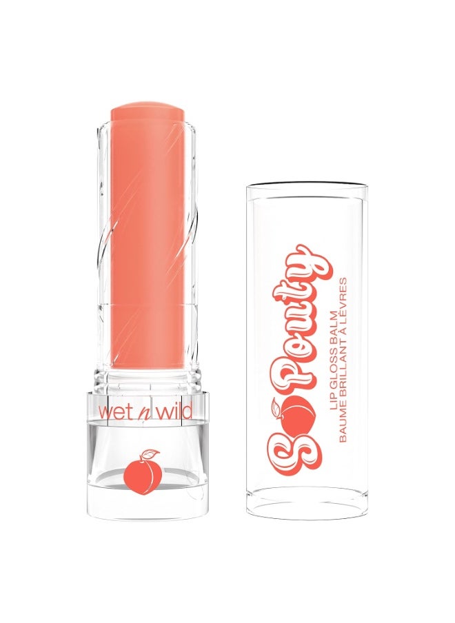 Wet N Wild wet n wild Perfect Pout So Pouty Shine Tinted Lip Balm Peach Flavored, Hyaluronic Acid, Vegan Collagen, Moisturizing For Dry Lip Care, Pink  - Image 3