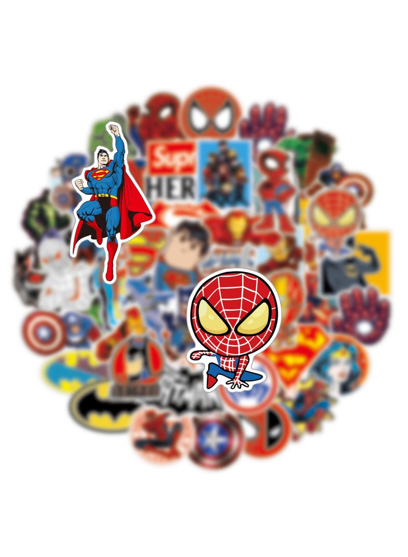 50 PCS Astronaut Stickers,Cute Funny MARVEL and DC Super Hero Stickers for Water Bottles Laptop  - Image 4