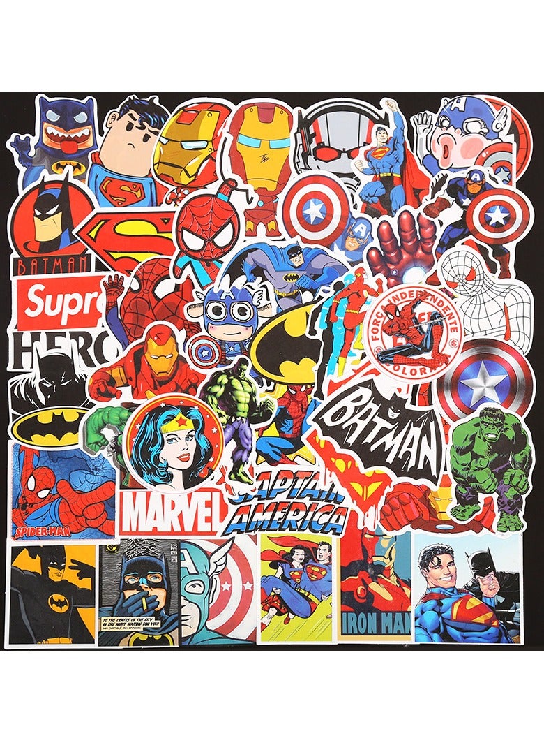 50 PCS Astronaut Stickers,Cute Funny MARVEL and DC Super Hero Stickers for Water Bottles Laptop  - Image 2