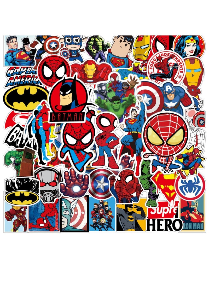 50 PCS Astronaut Stickers,Cute Funny MARVEL and DC Super Hero Stickers for Water Bottles Laptop  - Image 5