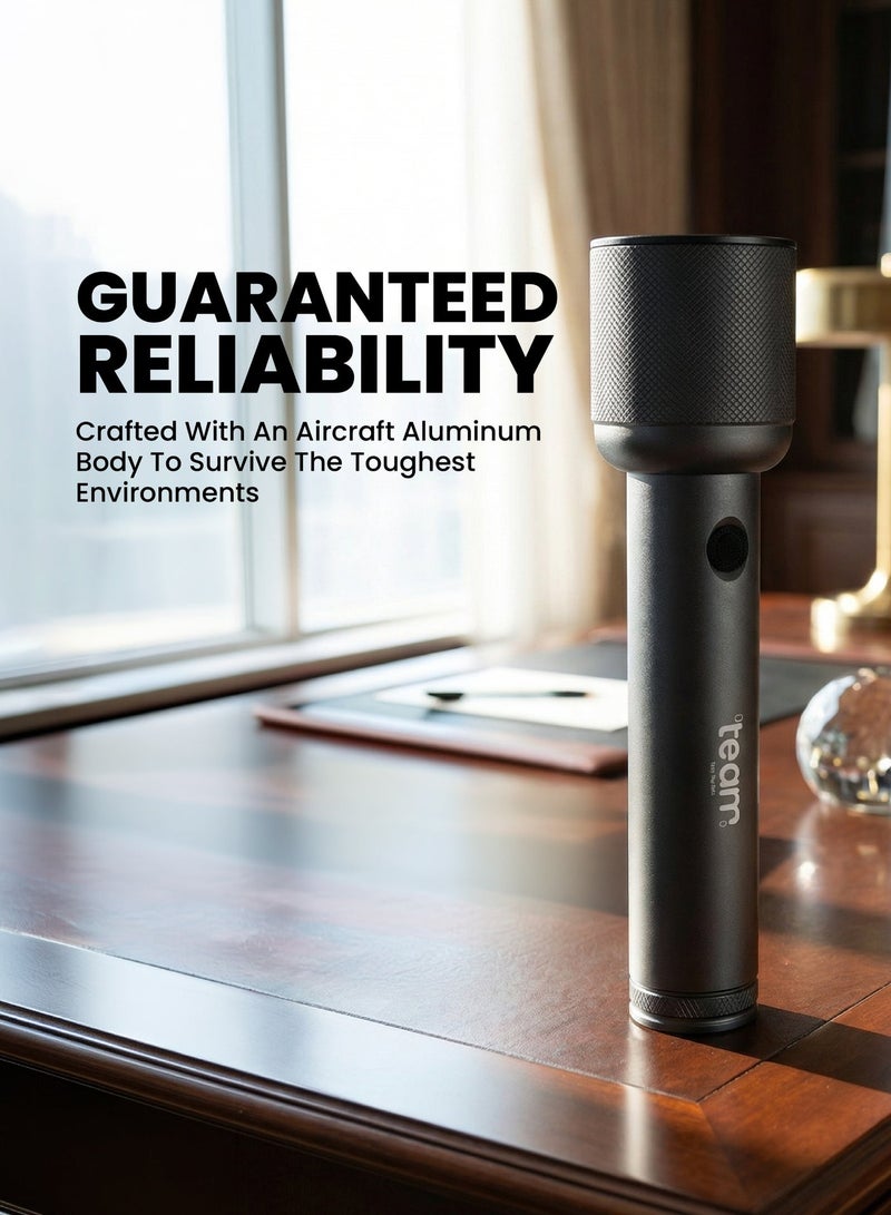 Team Underwater Diving Flashlight – 1500m High‑Power Waterproof Torch with Super Bright CREE LED, Rechargeable NI‑CD Battery, Shock & Corrosion Resistant Dive Light for Scuba, Snorkeling & Underwater Exploration - Image 3