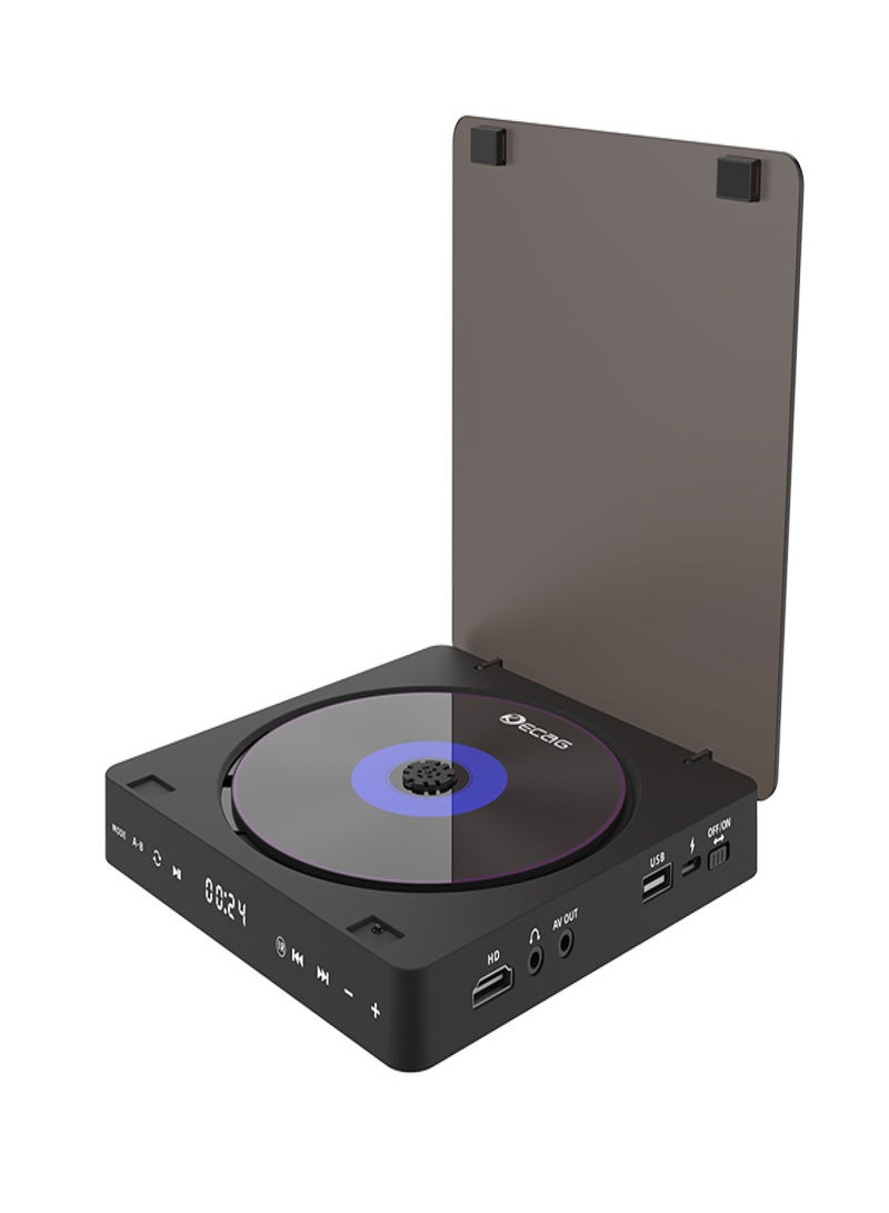 KECAG Home DVD High-definition Video Player VCD Player Mini CD Player DVD Player Black KC-708DVD Version + Non-external Playback + Plug-in version [Can be Connected to TV] - Image 1