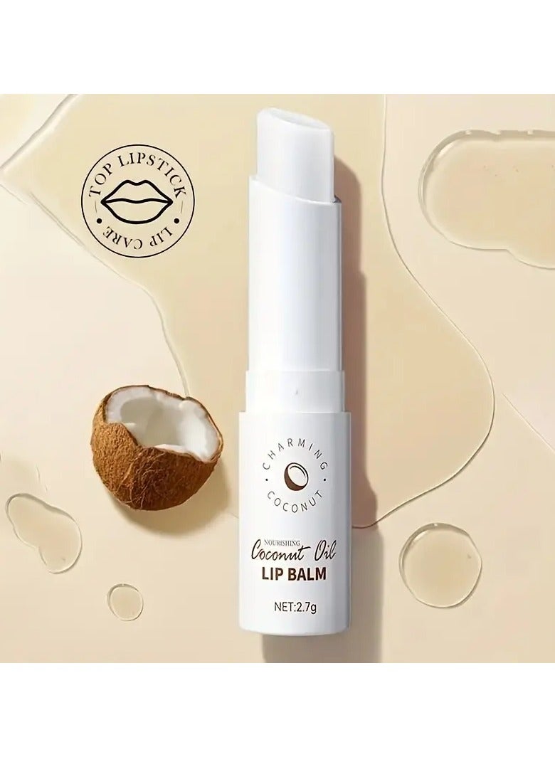 SADOER Coconut Lip Balm Lasting Nourishment and Moisture for Men and Women  Daily Care Lip Balm - Image 2
