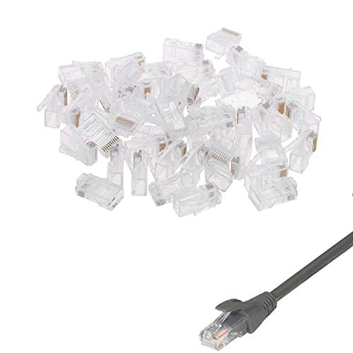 Bestol Wholesale 100pcs RJ48 RJ-48 Modular Plug Stranded 10P10C Round Cable Connector - Image 2