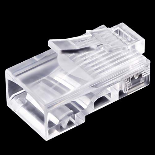 Bestol Wholesale 100pcs RJ48 RJ-48 Modular Plug Stranded 10P10C Round Cable Connector - Image 3