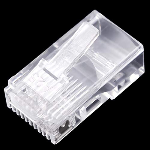 Bestol Wholesale 100pcs RJ48 RJ-48 Modular Plug Stranded 10P10C Round Cable Connector - Image 4