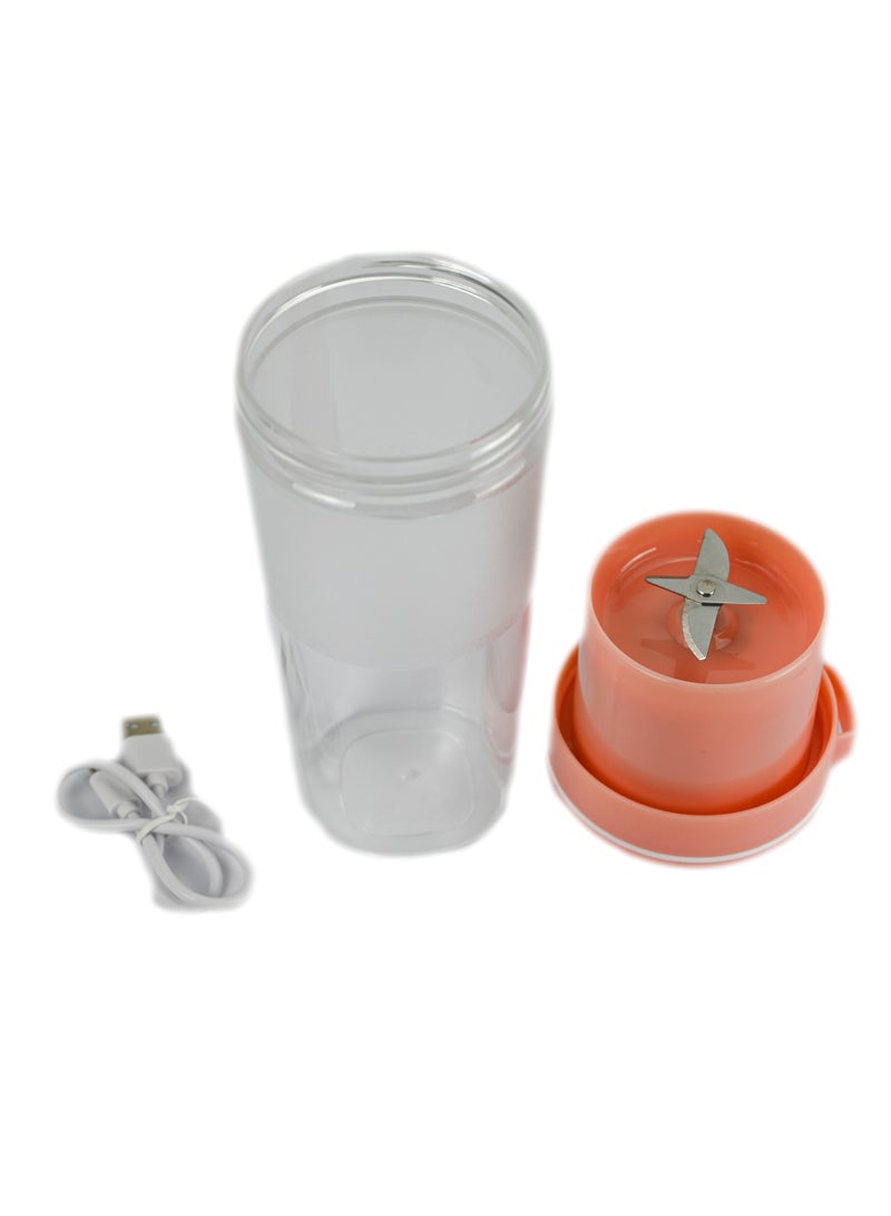 Electric Portable Juicer 300ml, Portable Electric Citrus Juicer, Portable Electric Juicer Blender, Rechargeable USB Battery, Mini Blender Travel Personal for Shakes and Smoothies - Image 3