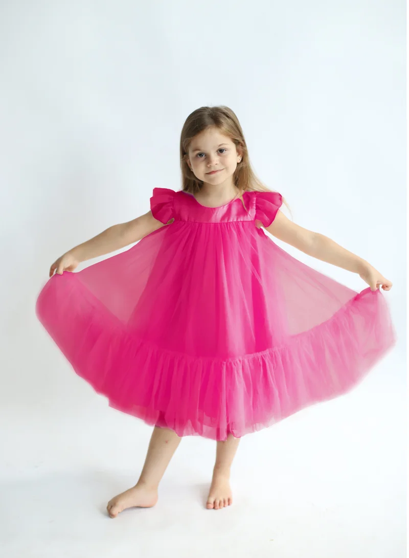 D'Daniela Sleeveless Ruffle Dress