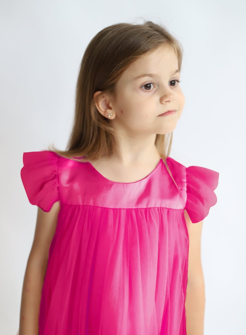 D'Daniela Pleated Party Dress - Image 3