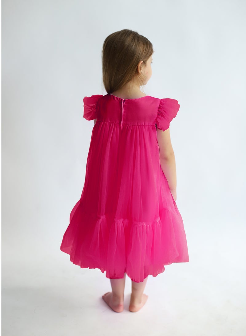 D'Daniela Pleated Party Dress - Image 2