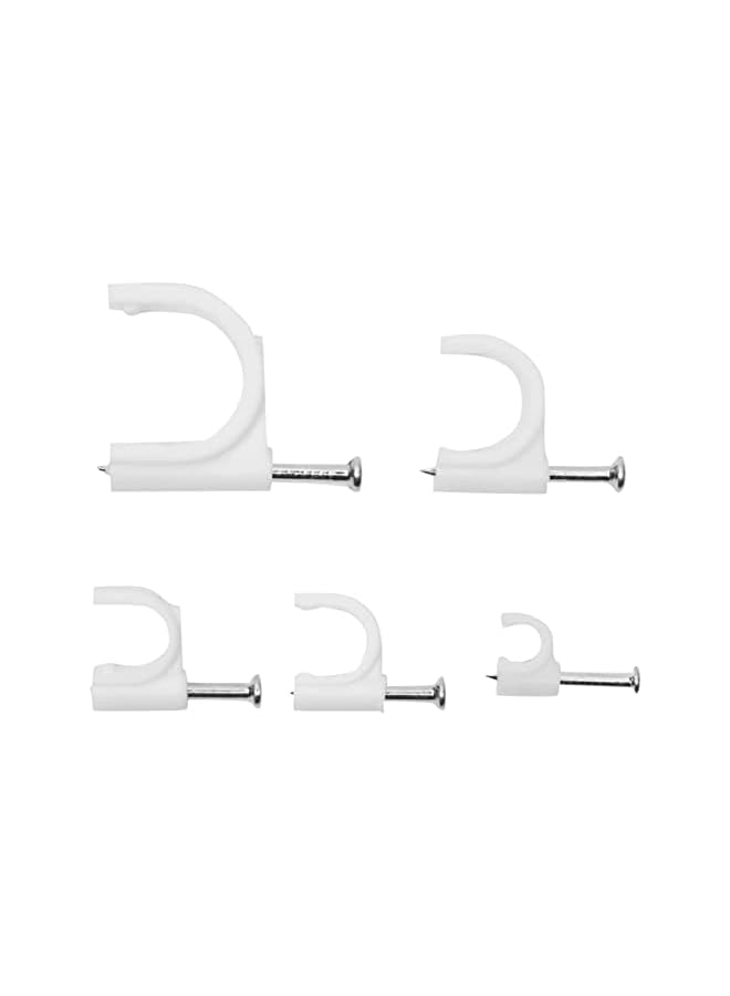 PROMASS 500 Pack Round Cable Clips, Desk Organizers and Accessories (5 Sizes) - Image 5