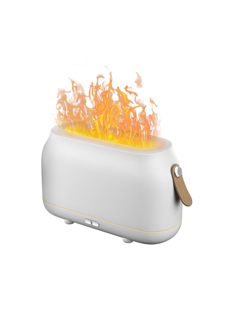 SYOSI Flame Diffuser Humidifier with Essential Oils, 100ml Essential Oil Diffuser with Flame Effect Ultrasonic Humidifier with Flame Light with Waterless Auto Shut-Off for Bedroom ome, Office, Yoga - Image 1