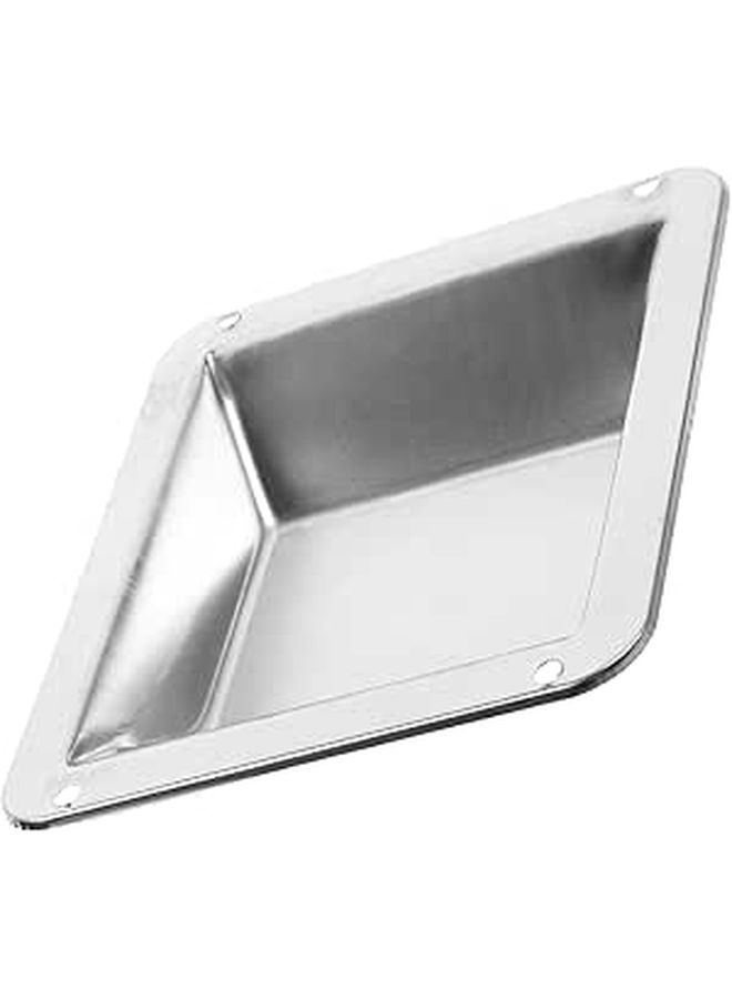 Stainless Steel Portable Outdoor Ashtray Square Round Design Cigarette Butt Container - Image 1