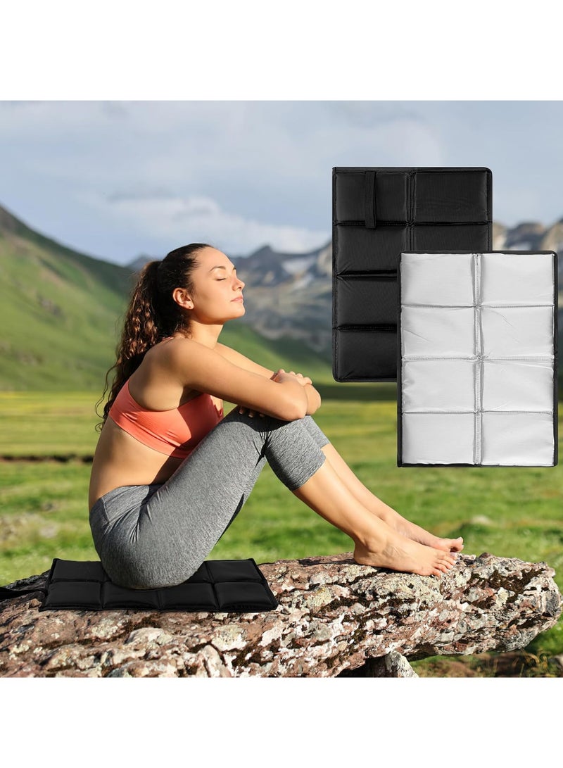 Relex Pack of 2 Outdoor Seat Cushion, Foldable Seat Cushion with Carry Bag, Waterproof Thermal Seat Cushion, Foldable, Stadium Seat Cushion, Seat Cushion, Hiking for On the Go and Travel, Hiking, Camping - Image 1