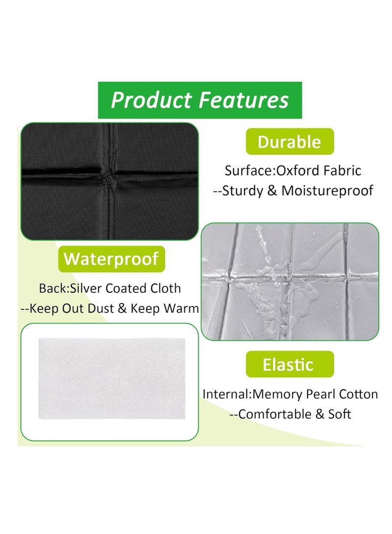 Relex Pack of 2 Outdoor Seat Cushion, Foldable Seat Cushion with Carry Bag, Waterproof Thermal Seat Cushion, Foldable, Stadium Seat Cushion, Seat Cushion, Hiking for On the Go and Travel, Hiking, Camping - Image 4