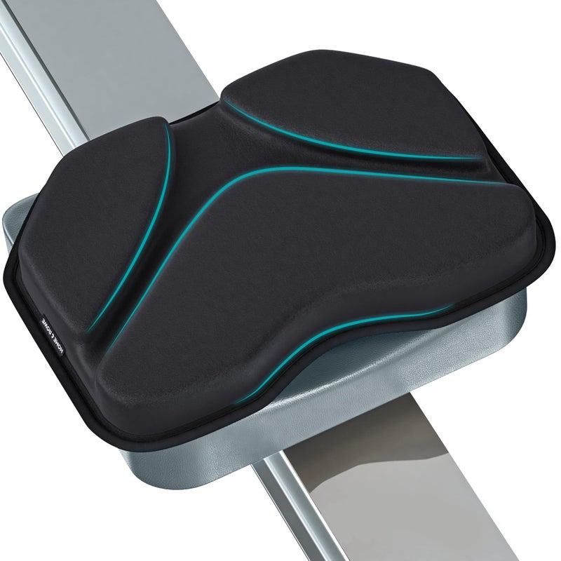 Home & Rowe وسادة مقعد آلة التجديف متوافقة مع جهاز Concept 2 - وسادة جل متوافقة أيضًا مع أجهزة Hydrow وPeloton والمزيد من آلات التجديف - ملحقات مثالية لجهاز التجديف - Image 1