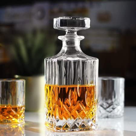 NEVINE Elite Collection has Beautifully Crafted One Scotch Decanter for Special Moment for Whiskey/Beer/Wine - Image 1