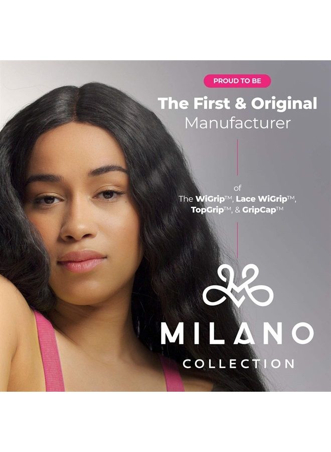 MILANO COLLECTION Milano Collection Wig Caps for Women | Premium Breathable, Stretchable, Nylon Bald Wig Cap Liner Stocking for Wigs and Lace Front Wigs, Hair Cap, Nude, 1 Pack of 9 Caps, 9 Count 