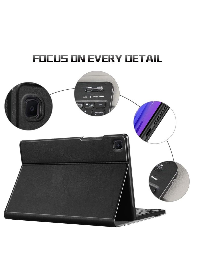 ELTRAZONE - Samsung Galaxy Tab A7 10.4" Keyboard Case 2020 Release, PU Leather Stand Cover with Magnetically Detachable Wireless Keyboard for Galaxy Tab A7 - Image 1