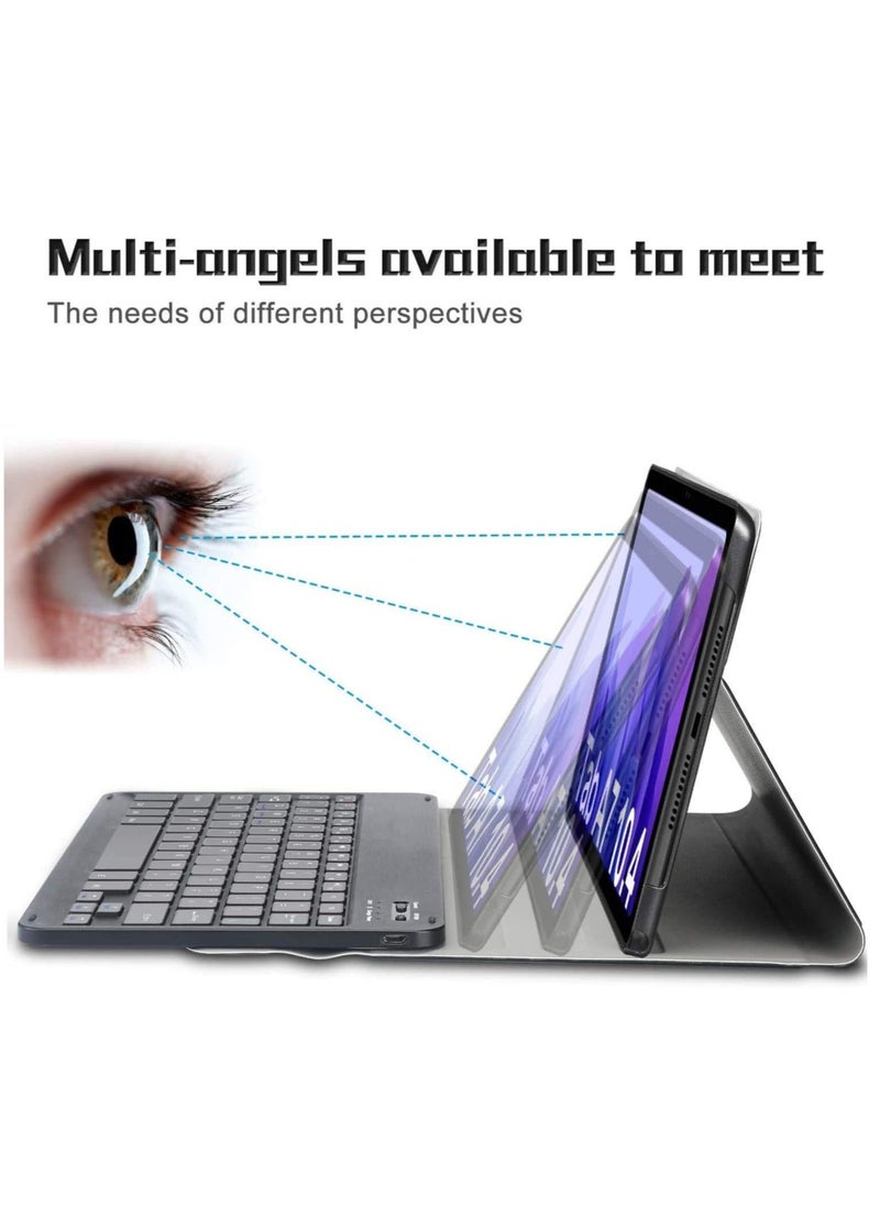 ELTRAZONE - Samsung Galaxy Tab A7 10.4" Keyboard Case 2020 Release, PU Leather Stand Cover with Magnetically Detachable Wireless Keyboard for Galaxy Tab A7 - Image 1