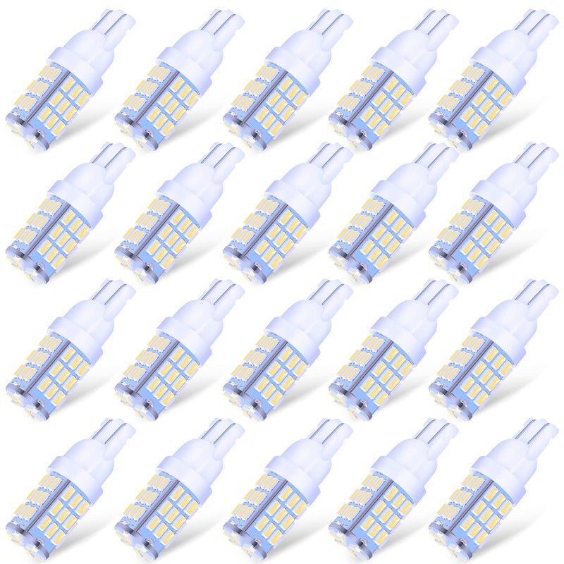 ACOHUIKE T10 921 194 168 175 LED Bulbs Cool White 20-Packs, Super Bright 3014 42-SMD Replacement 12 Volt RV Camper Trailer Boat Trunk Interior Dome Map License Lights, Backup Reverse Lights - Image 1