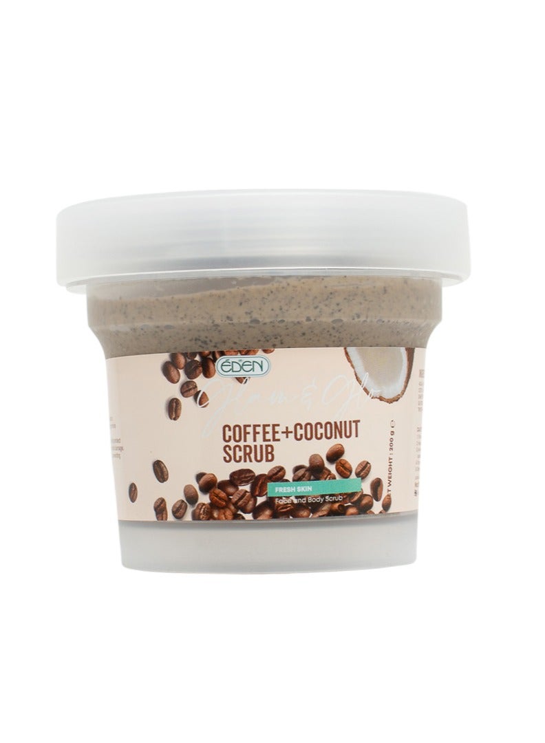 إيدين قهوة جلام آند جلو + مقشر جوز الهند 200 جم - Image 2