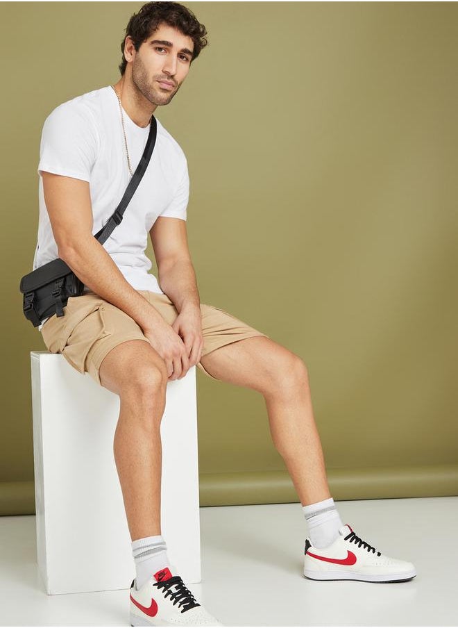 Styli - Solid Regular Fit Pure Cotton T-Shirt - Image 1