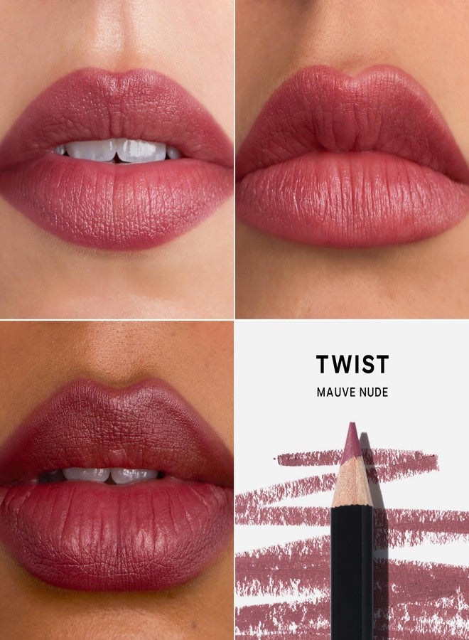 سايي قلم تحديد الشفاه Saie Lip Liner 101 - قلم تحديد شفاه مصنوع من تركيبة كريمية ناعمة غير لامعة لإطلالة طبيعية محددة أو ممتلئة بالكامل - معزز بزبدة الشيا وزيت الجوجوبا - قابل لللف (0.05 أونصة) - Image 3