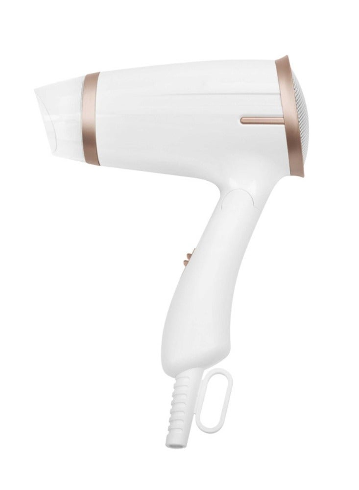 ستارجولد مجفف شعر صغير الحجم من ستار جولد بيوتي - 3 إعدادات للحرارة، مقبض قابل للطي، قطع أمان، 1400 واط، مجفف شعر محمول للسفر لتصفيف سريع - مثالي للاستخدام المنزلي وأثناء السفر، SG-3339 - Image 1