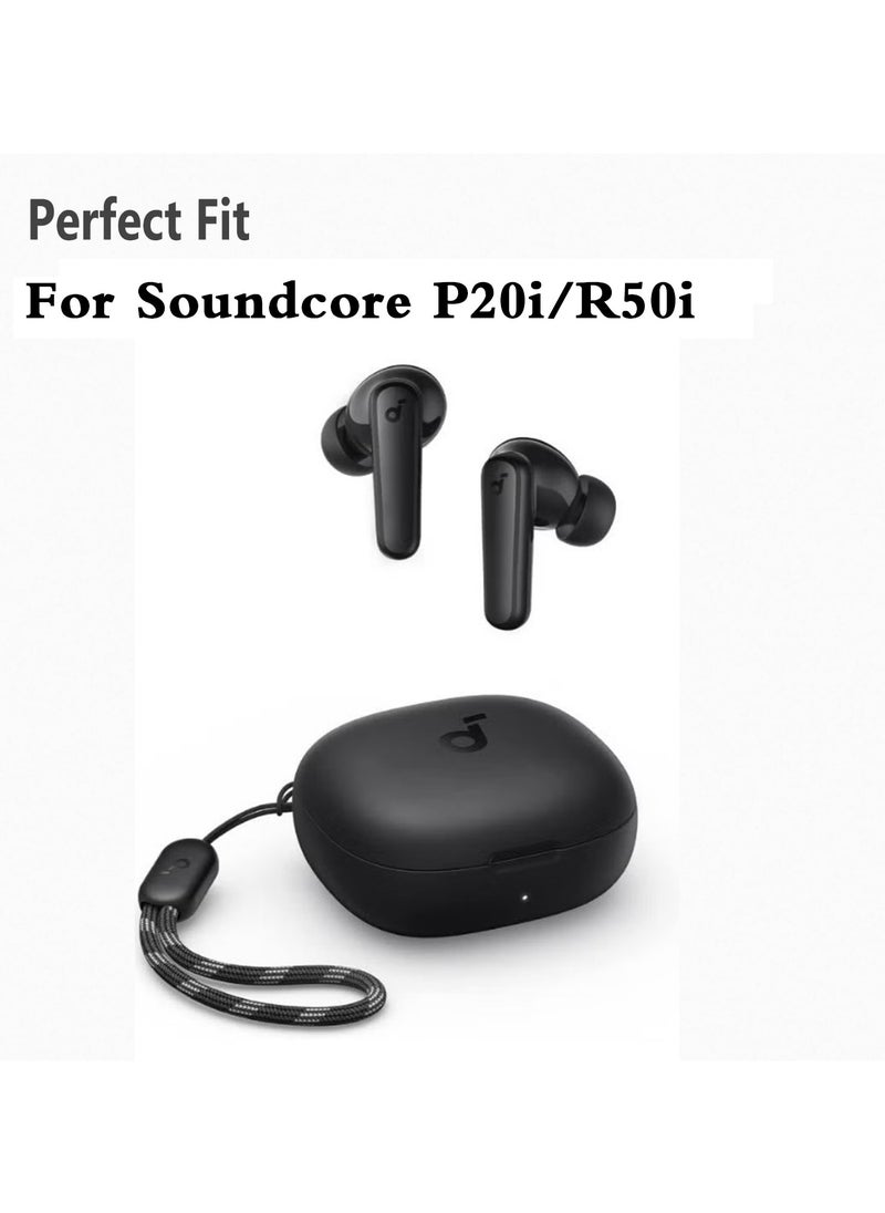 Generic 3pairs Ear Tips for Soundcore R50i/P20i Silicone Earbuds Replacement for Earbuds S/M/L-Black  - Image 2
