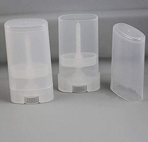 tupwel 15ML Transparent Empty Plastic Oval Deodorant Containers Lipstick Tubes Tube Bottles For Chapstick Homemade Lip Balm Crayon(10PCS) - Image 5