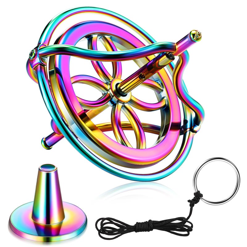 Norme Gyroscope Toy Metal Anti Rotating Desk Gyroscope Flying Motion Balance Physics Toy for Girls Boys Adult Birthday - Image 2