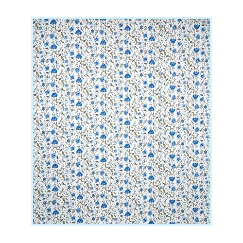 EasyGoods® Pure Cotton Jaipuri Dohar for Single Bed | 100% Cotton Reversible AC Blanket with Floral Print | Soft & Lightweight Comforter | All-Season Use | (Dohar_Single_04) - Image 5