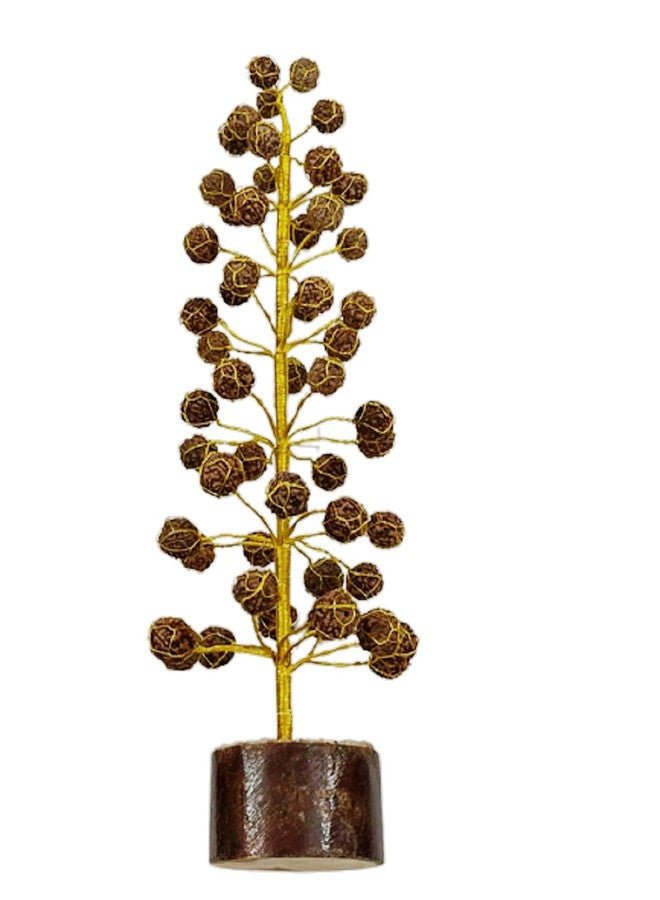 numeroastro Rudraksha Beads Tree Showpiece for Homes & Offices (16 Inches Approx) (1 Pc) - Image 1