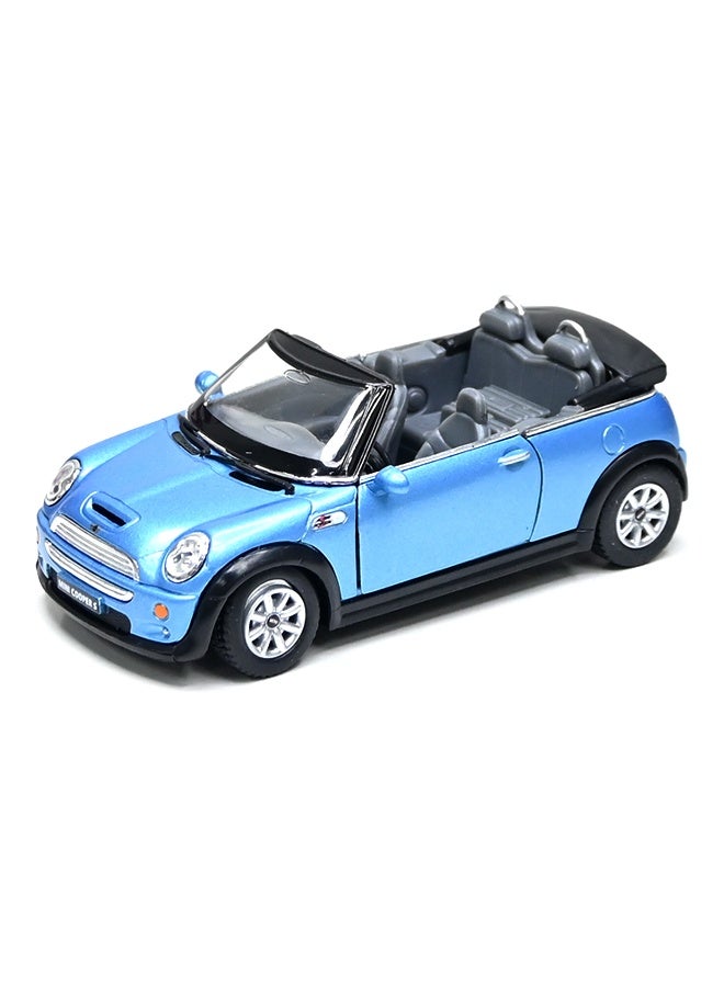 Kinsmart 1:36 Scale Door Openable Pull Back Action Mini Cooper S Convertible Diecast Metal Alloy Toy Car - Image 1