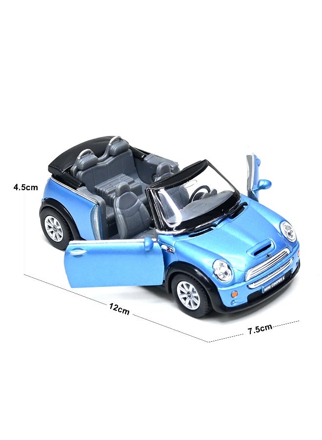 Kinsmart 1:36 Scale Door Openable Pull Back Action Mini Cooper S Convertible Diecast Metal Alloy Toy Car - Image 3