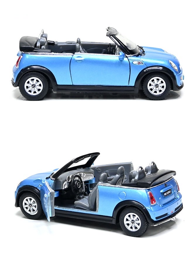 Kinsmart 1:36 Scale Door Openable Pull Back Action Mini Cooper S Convertible Diecast Metal Alloy Toy Car - Image 2