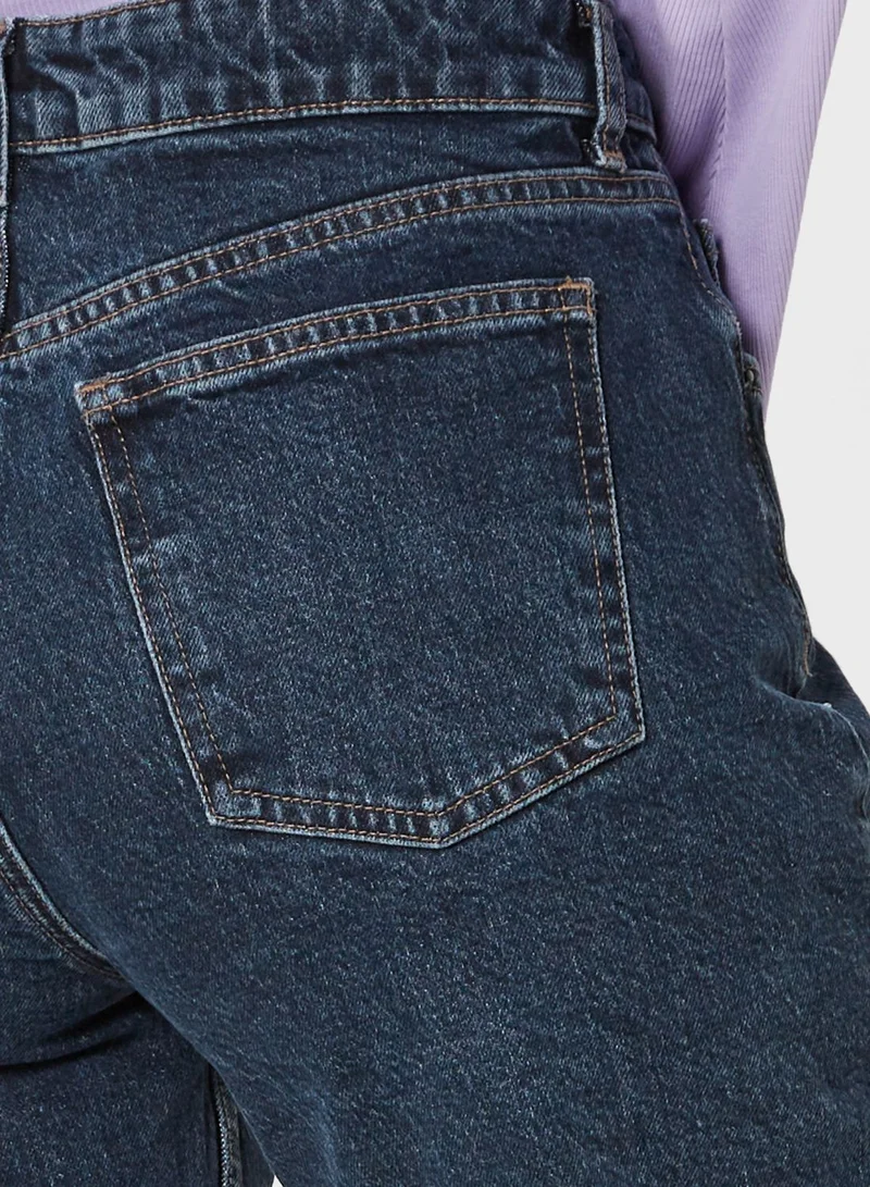 TOPSHOP High Waist Straight Jeans
