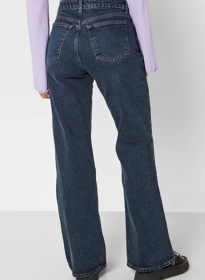 TOPSHOP High Waist Straight Jeans