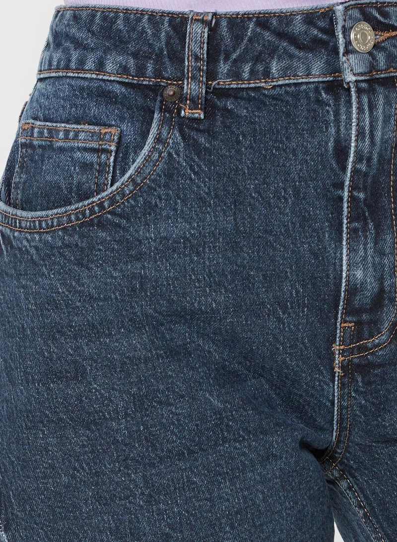 TOPSHOP High Waist Straight Jeans