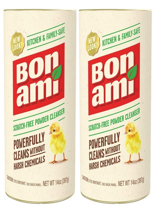 BON AMI Powder Cleanser for Kitchens & Bathrooms - All Types of Surfaces, Cleans Grime & Dirt, Polishes Surfaces, Absorbs Odors (2 Pack) - Image 1