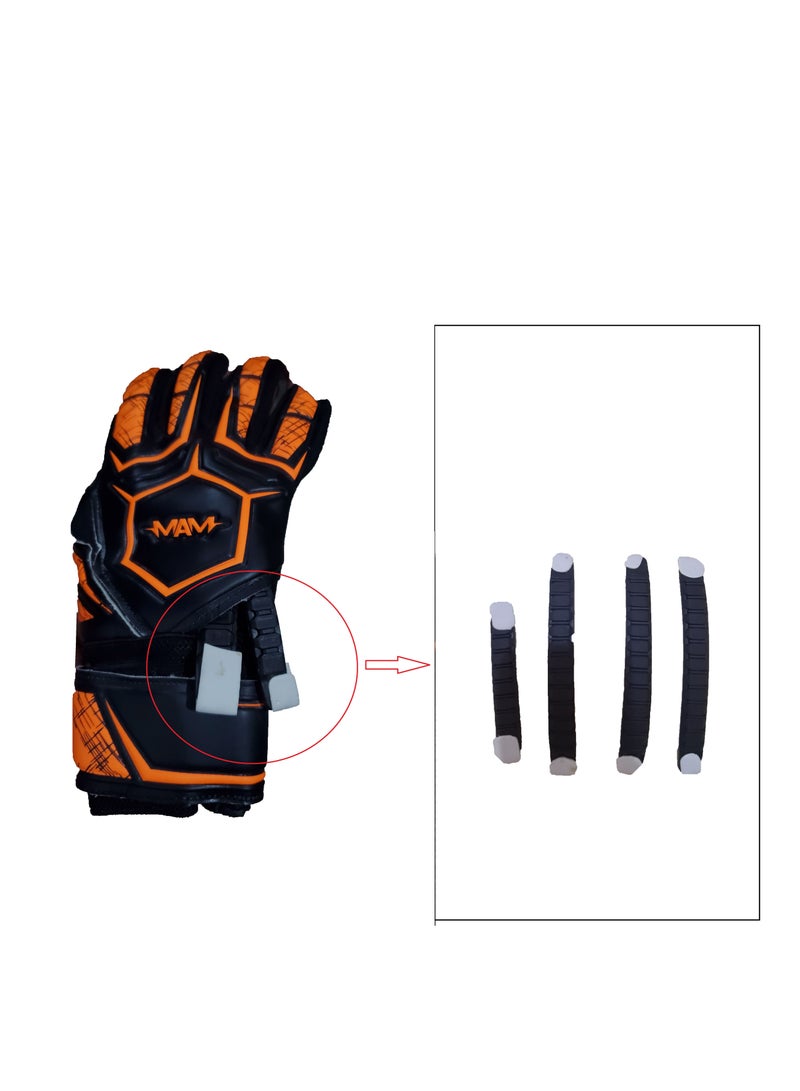 MAM Men's Goal Keeper Gloves with Firm Removeable Strips and Gripping Palm - Image 2