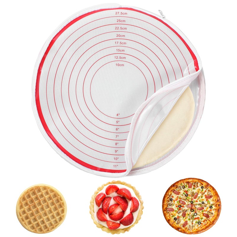 Elegaperma Pie Crust Bags for Rolling Out Pie Crust Bag with Zipper 411 Size Zippered Pies Crusts Rolling Bag Non Stick Reusablefor Pizza Cookies  Bread Making - Image 3