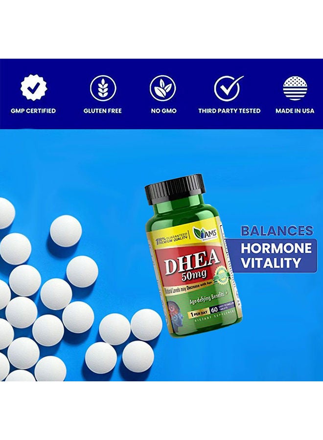 AMS DHEA 50 mg Tablets 60's - Image 3