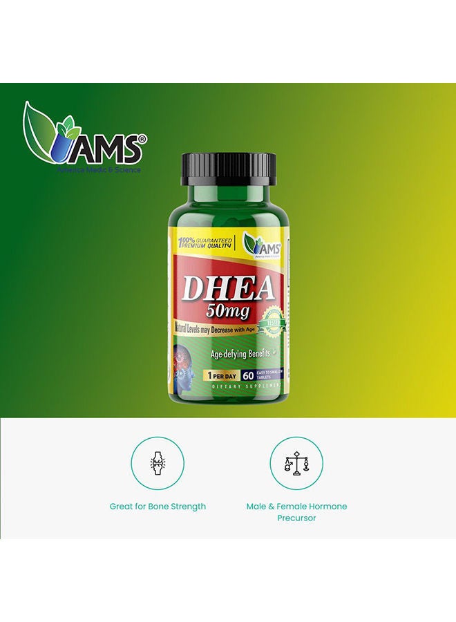 AMS DHEA 50 mg Tablets 60's - Image 4