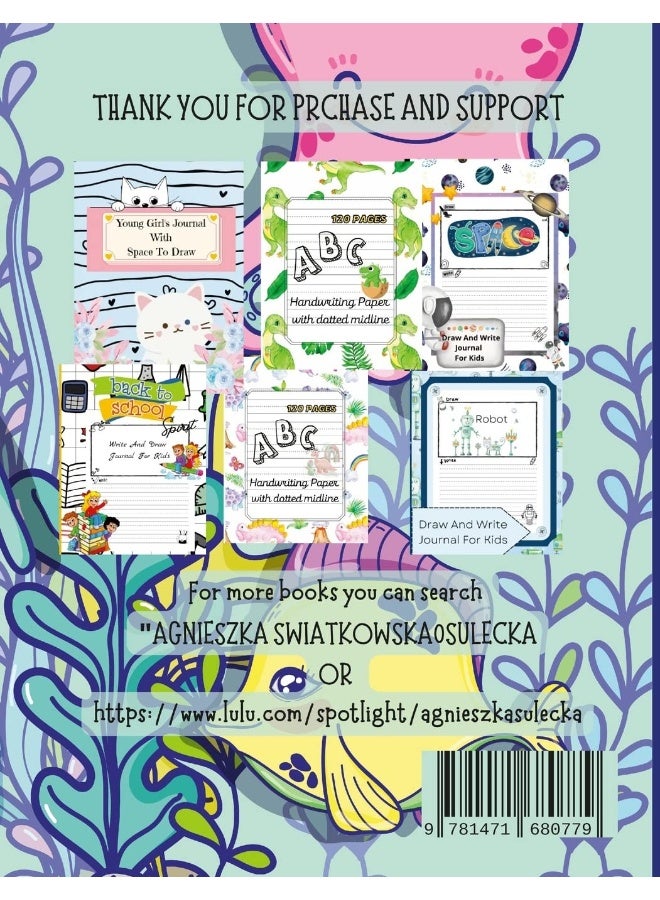 Sea Life Composition Notebook With Space to Draw For Kids  - Image 2