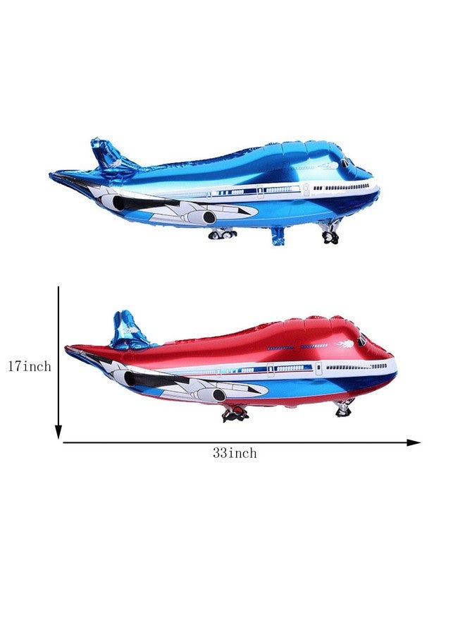 RS Fighter Jet & Airplane Shaped Foil Mylar Balloons - Travel & Kids' Boys Birthday Party Supplies & Decorations - Image 3